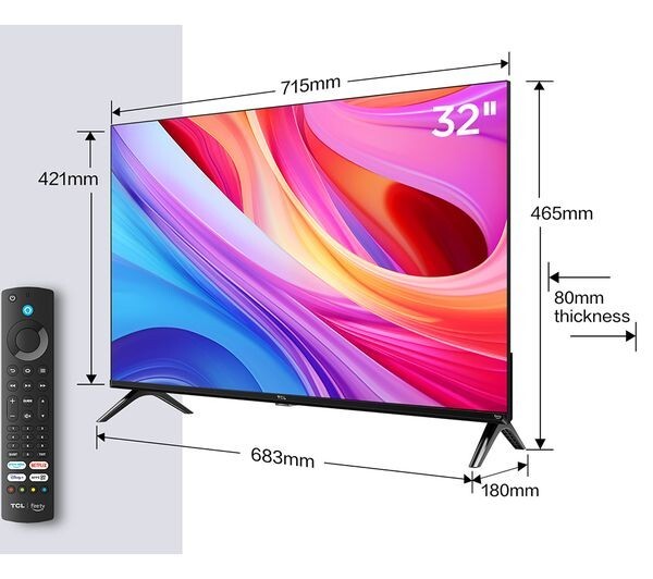 TCL 32SF540K Fire TV 32" Smart Full HD HDR LED TV with Amazon Alexa